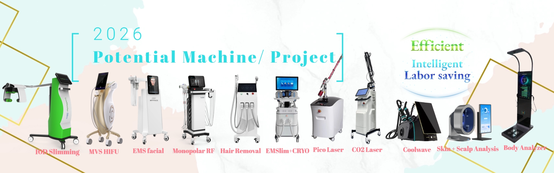2026 Нова година мршављења машина за уклањање длака лица леонгбеаути цомпани